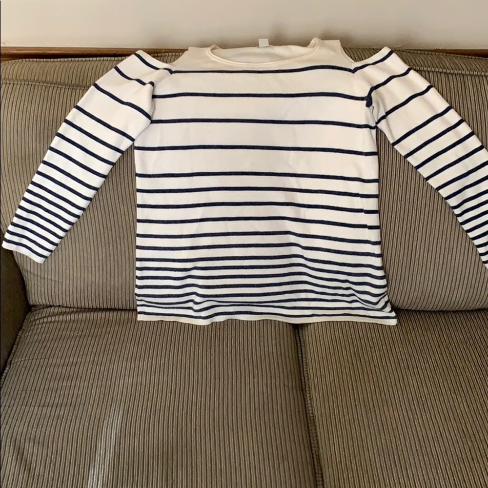 Cold shoulder sweater